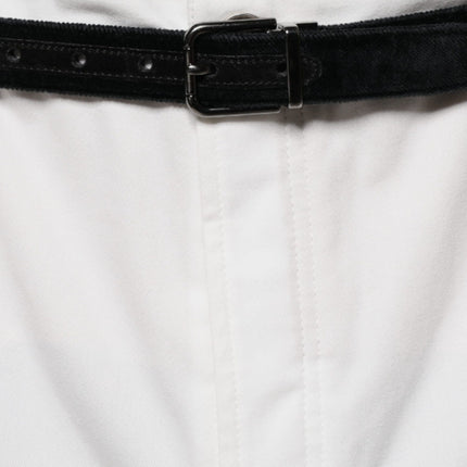 Brunello Cucinelli White Cotton Men Dress Tapered Pants