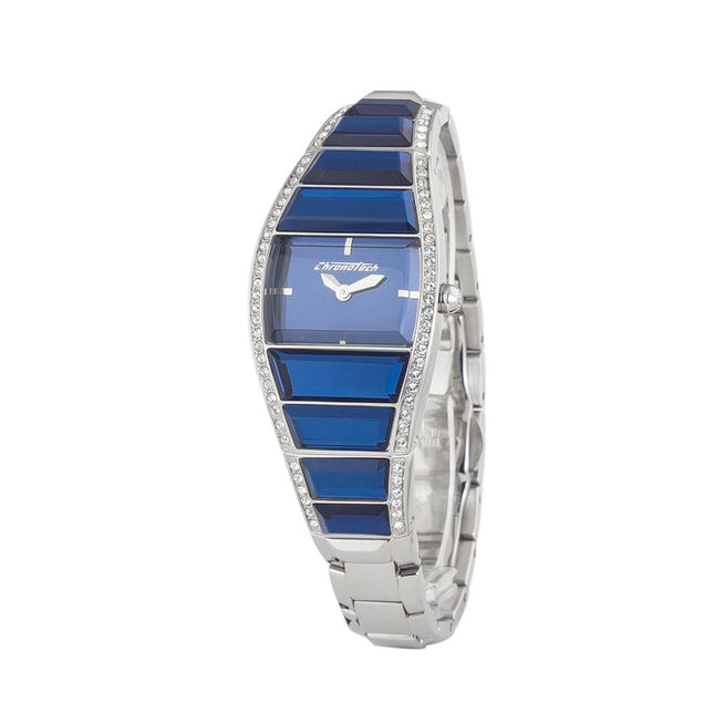Chronotech Silver Stainless Steel Dress Watch