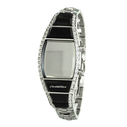 Chronotech Silver Stainless Steel Digital Watch