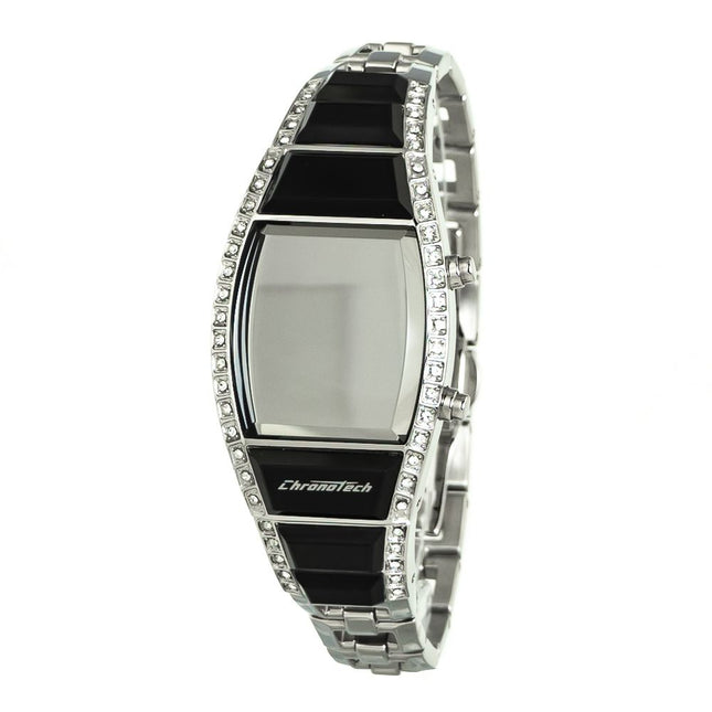 Chronotech Silver Stainless Steel Digital Watch