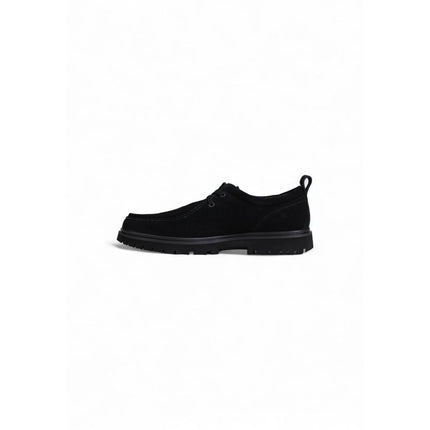 Calvin Klein Jeans Black Suede Leather Oxfords And Derbies