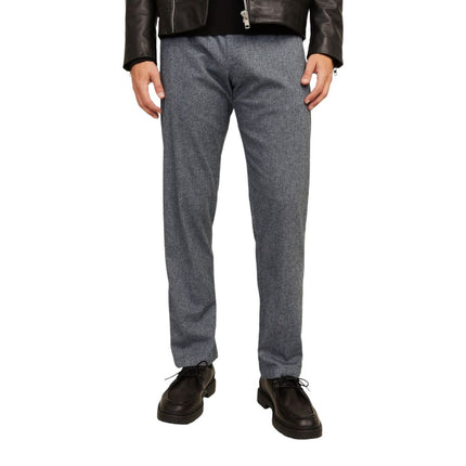 Jack Jones Gray Cotton Casual Pants