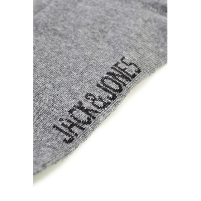 Jack Jones Gray Cotton Socks Jack Jones