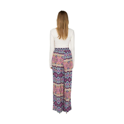 Only Multicolor Recycled Polyester Casual Pants