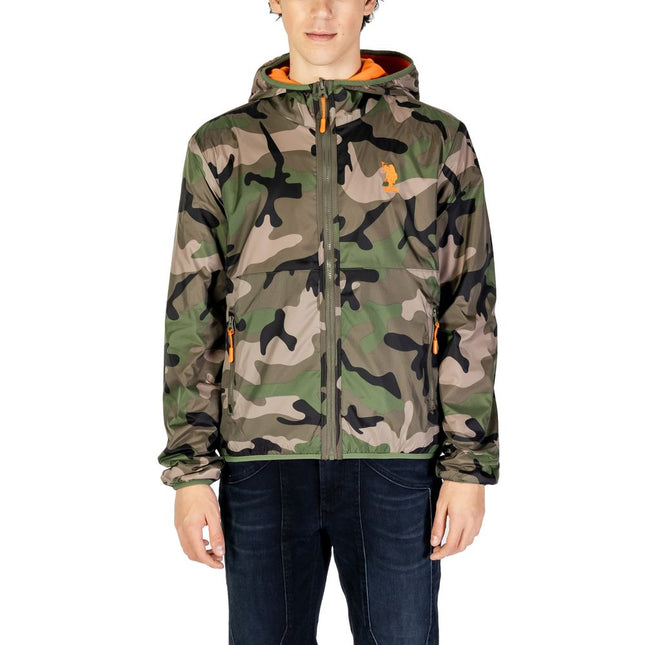 U.S. POLO ASSN. Green Polyamide Shell Jacket