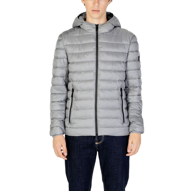 Gianni Lupo Gray Polyamide Coat
