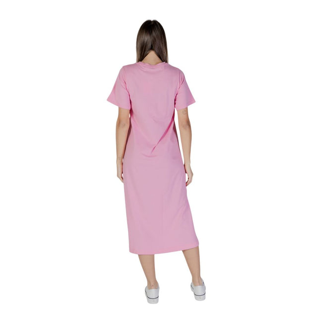 B.Young Multicolor Cotton Midi Dress
