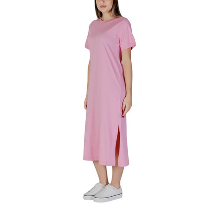 B.Young Multicolor Cotton Midi Dress