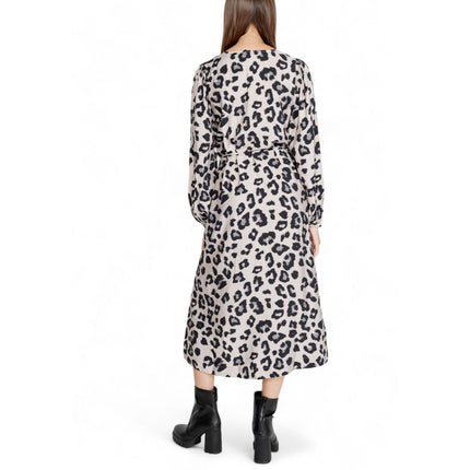 Jacqueline De Yong Gray Viscose Long Dress