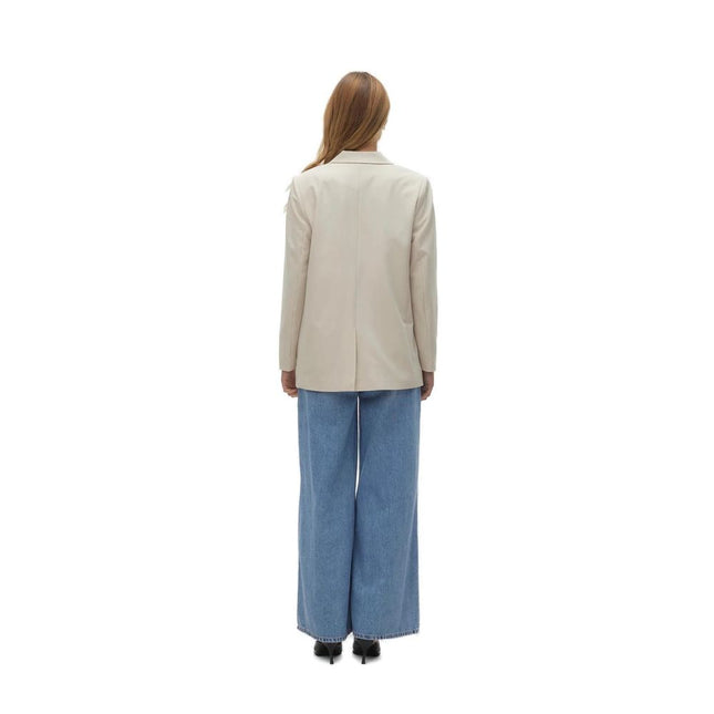 Vero Moda Beige Polyester Blazer