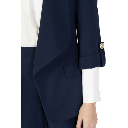 Rinascimento Blue Polyester Blazer