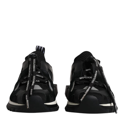 Dolce & Gabbana Black White Logo Sorrento Mens Sneakers Shoes