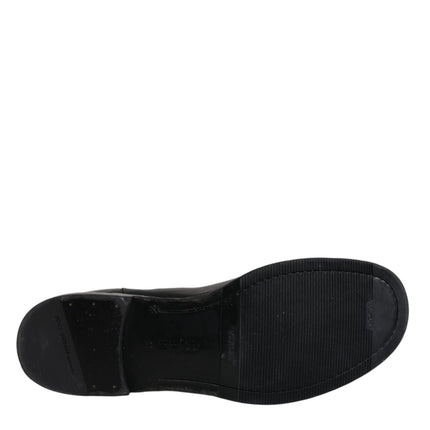 Dolce & Gabbana Black Horse Leather Mid Calf Boots Shoes