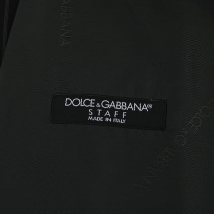 Dolce & Gabbana Black STAFF Cotton Striped Vest