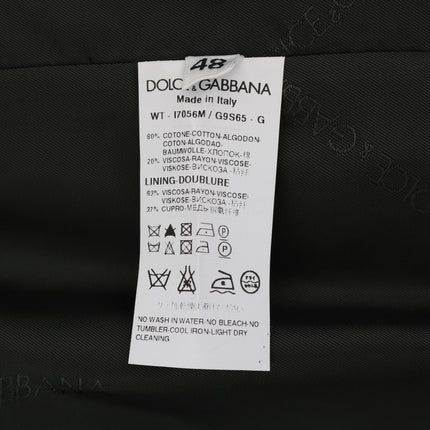 Dolce & Gabbana Black STAFF Cotton Striped Vest