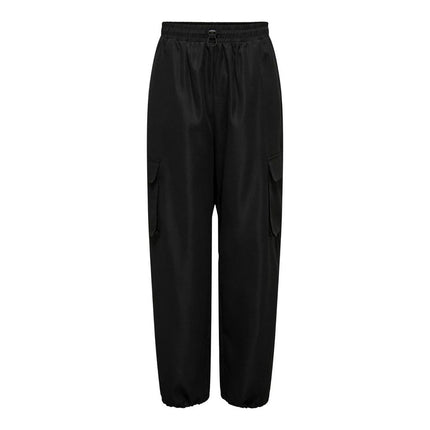 Only Black Cotton Cargo Pants