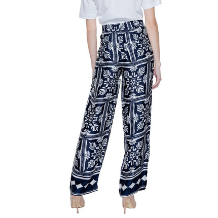 Street One Blue Viscose Casual Pants