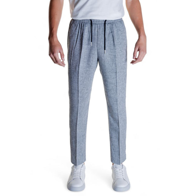 Antony Morato Black Linen Casual Pants