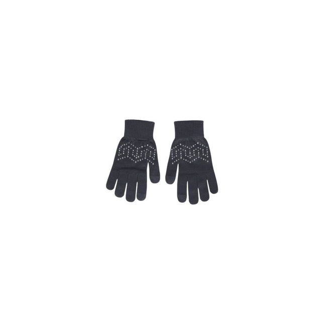 Pieces Gray Recycled Polyester Gloves