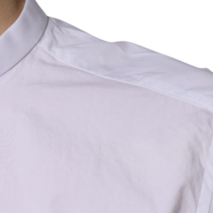 Dolce & Gabbana White Cotton Slim Fit MARTINI Dress Shirt