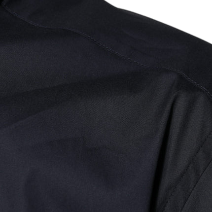 Dolce & Gabbana Black Cotton Blend Formal GOLD Dress Shirt