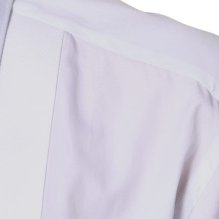Dolce & Gabbana White Bib Cotton Poplin GOLD Formal Shirt
