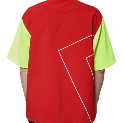 Dolce & Gabbana Multicolor Logo Cotton Men Crew Neck T-shirt