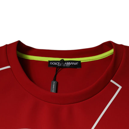 Dolce & Gabbana Multicolor Logo Cotton Men Crew Neck T-shirt