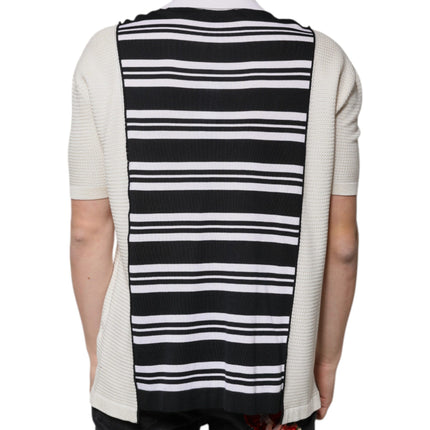 Dolce & Gabbana Multicolor Stripe Collared Polo T-shirt