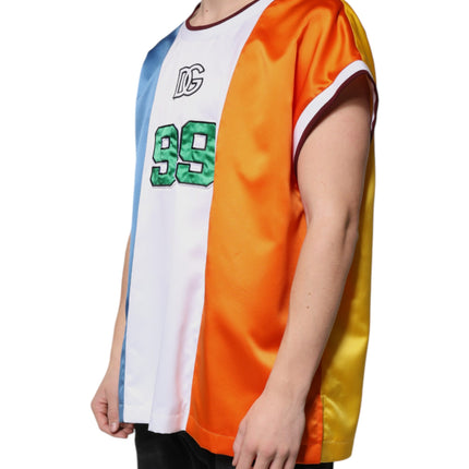Dolce & Gabbana Multicolor Jersey Tank Sleeveless T-shirt