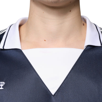 Dolce & Gabbana Blue White Milano Long Sleeve Jersey T-shirt