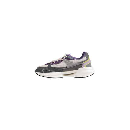 D.A.T.E Gray Fabric Chunky Sneakers
