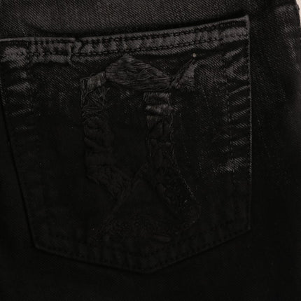John Galliano Gray Wash Cotton Stretch Regular Fit Jeans