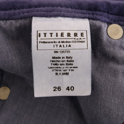 Ermanno Scervino Purple Corduroy Stretch Bootcut Pants