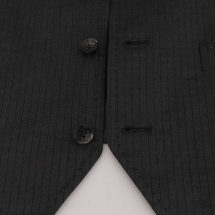 Dolce & Gabbana Gray STAFF Cotton Rayon Vest