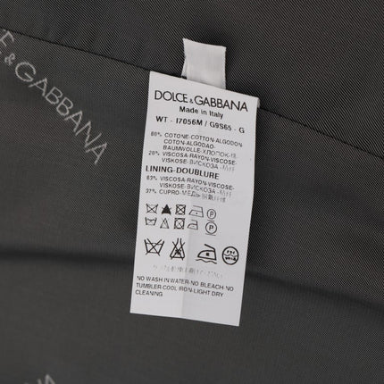 Dolce & Gabbana Gray STAFF Cotton Rayon Vest