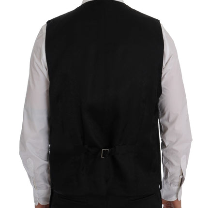 Dolce & Gabbana Black STAFF Wool Stretch Vest