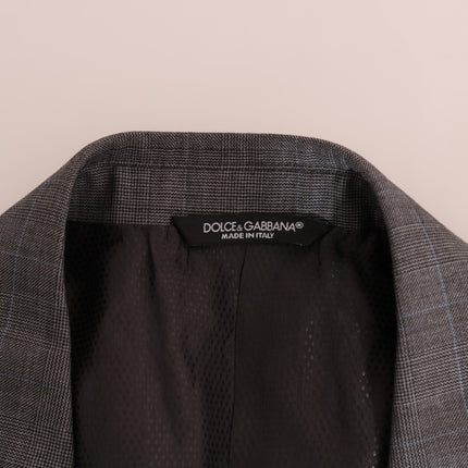 Dolce & Gabbana Gray Wool MARTINI Slim Blazer