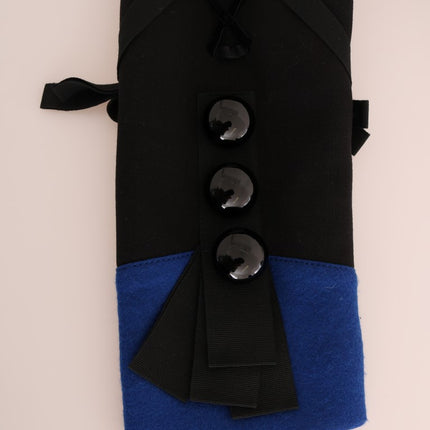 Dolce & Gabbana Black Wool Trench Jacket