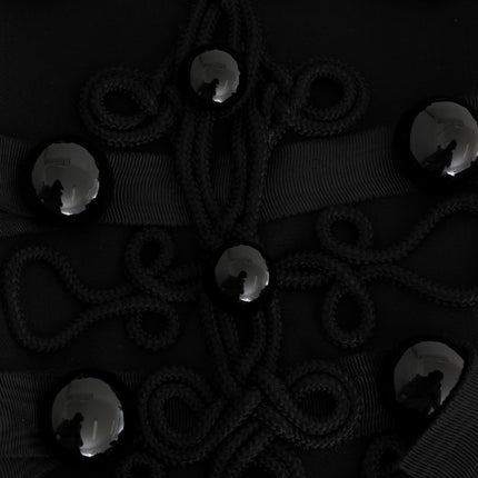 Dolce & Gabbana Black Wool Trench Jacket