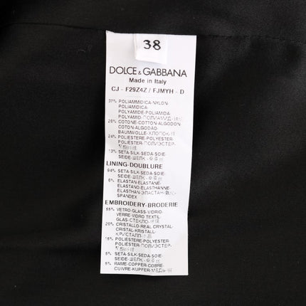 Dolce & Gabbana Black Brocade Blazer Jacket