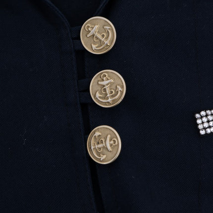 Dolce & Gabbana Blue Crystal MAMMA Sicily Jacket