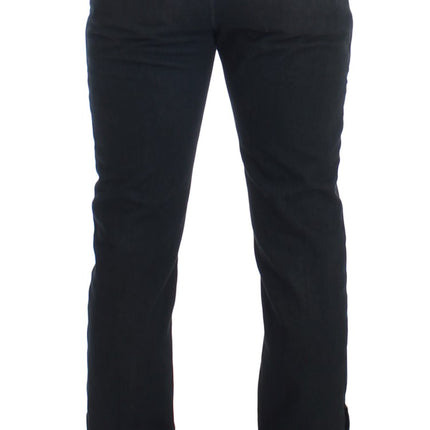 Costume National Blue Cotton Slim Pants Denim Jeans