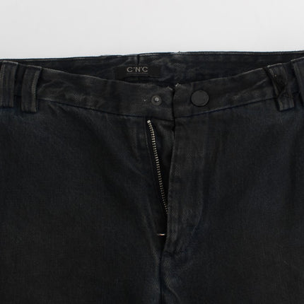 Costume National Blue Cotton Slim Pants Denim Jeans