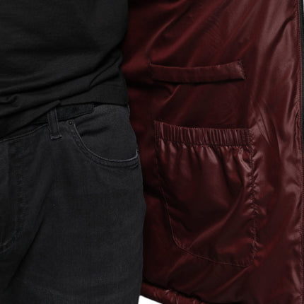Dolce & Gabbana Black Nylon Hooded Puffer Men Coat Jacket