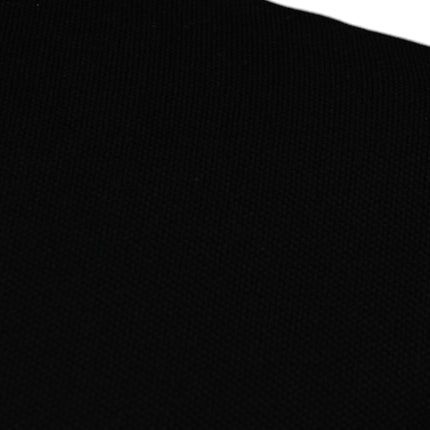 Versace Black Viscose Collared Polo Short Sleeves T-shirt