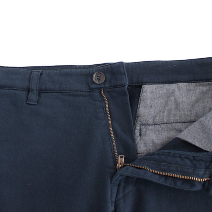 GF Ferre Blue Stretch Straight Fit Pants Chinos