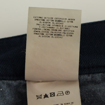 GF Ferre Blue Stretch Straight Fit Pants Chinos
