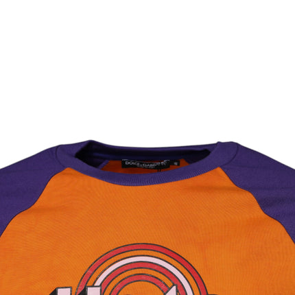 Dolce & Gabbana Orange Purple Graphic Print Short Sleeves T-shirt