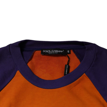 Dolce & Gabbana Orange Purple Graphic Print Short Sleeves T-shirt